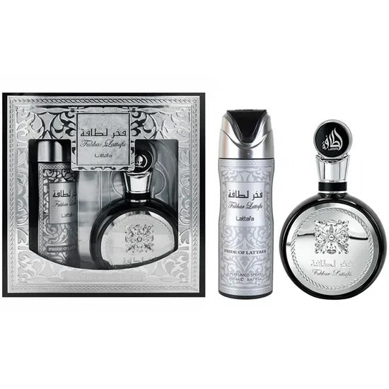 Kit Lattafa Fakhar EDP 100ml + Desodorante Corporal 200ml Masculino