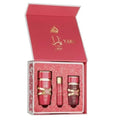 Kit Lattafa Yara Candy EDP 100ml + Miniatura 12ml + Hair Mist 50ml Feminino
