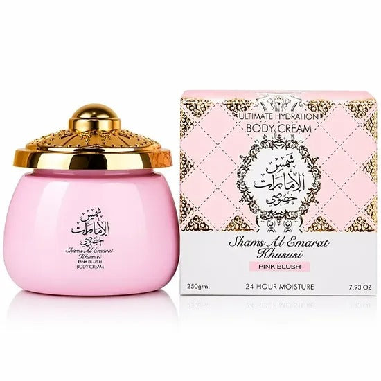 Creme Corporal Hidratante Lattafa Shams Al Emarat Khususi Pink Blush 250g