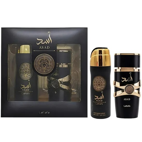 Kit Lattafa Asad EDP 100ml + Desodorante Spray Masculino
